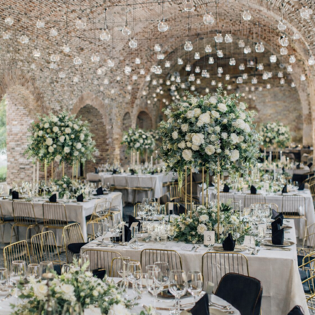 Pareja de novios en su boda